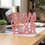Team Of The Year 3D Printed Award Sign for Office & Corporate Gifts - Image 7