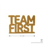 Team First 3D Printed Office Desk Sign | Motivational Corporate Workspace Decor - Image 3