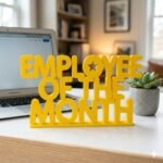 Employee Of The Month 3D Printed Desk Sign for Office Recognition Decor - Image 5