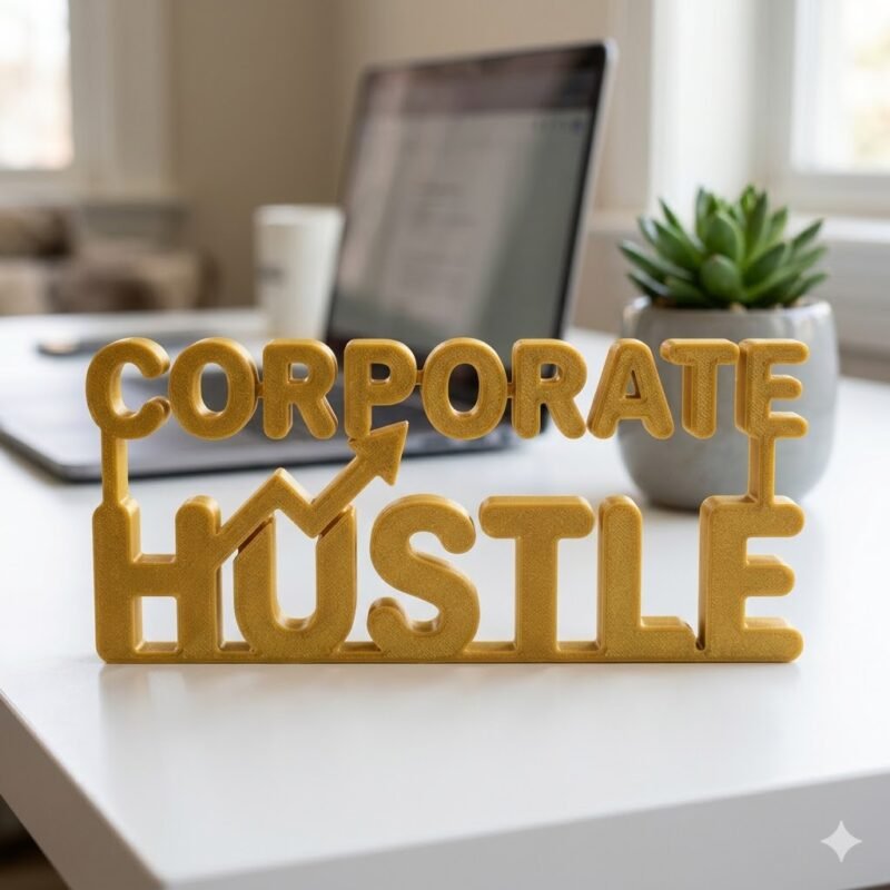 Corporate Hustle 3D Printed Corporate Desk Gift for Office & Employee Workspace - Image 9