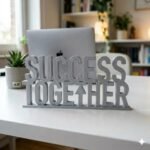 Success Together 3D Printed Desk Sign for Office & Team Workspace Decor - Image 5
