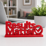 Results Matter 3D Printed Desk Decor | Tech & Corporate Employee Gift