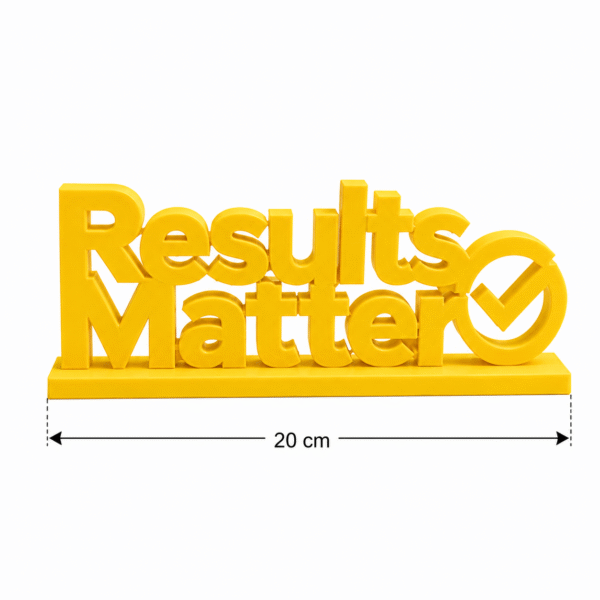 Results Matter 3D Printed Desk Decor | Tech & Corporate Employee Gift