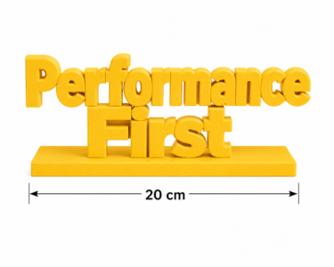 Performance First 3D Printed Sign | Tech & Sales Team Gift