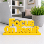 Focus On Result 3D Printed Sign | Corporate & IT Team Gift