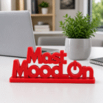 "Mast Mood On" 3D Printed Desk Sign, Fun Office Decor, Creative Workspace Accessory, Motivation Gift for Students, Professionals, Home Office, Gaming Setup - Image 4