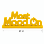 "Mast Mood On" 3D Printed Desk Sign, Fun Office Decor, Creative Workspace Accessory, Motivation Gift for Students, Professionals, Home Office, Gaming Setup - Image 2