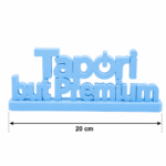 Upgrade your vibe with the "Tapori But Premium" 3D printed desk sign. A high-quality, matte-finish decor piece perfect for offices, gaming setups, and creative workspaces. - Image 2