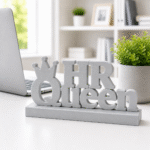 HR Queen, 3D printed desk sign