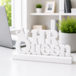 HR Queen, 3D printed desk sign