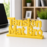 Tension Mat Bro 3D Printed Desk Sign