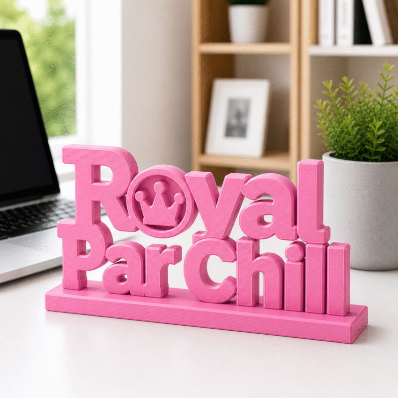 Royal Par Chill 3D Printed Desk Sign