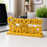 Corporate Swag 3D Printed Desk Sign | Creative Agency & Marketing Decor