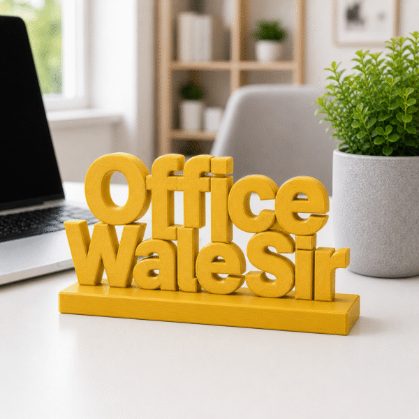 Custom 3D Printed Office Desk Sign | Personalized Gift for Boss