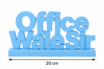 Custom 3D Printed Office Desk Sign | Personalized Gift for Boss
