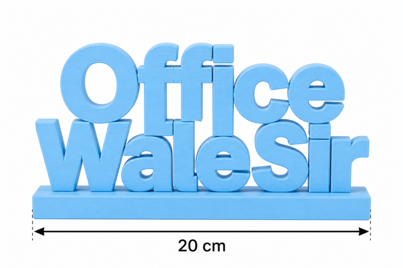 Custom 3D Printed Office Desk Sign | Personalized Gift for Boss