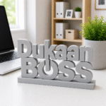Dukaan Boss 3D Printed Desk Sign | Premium Shop & Office Decor