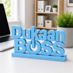 Dukaan Boss 3D Printed Desk Sign | Premium Shop & Office Decor