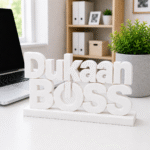 Dukaan Boss 3D Printed Desk Sign | Premium Shop & Office Decor
