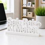 "Sab Rab Ki Meher" 3D Printed Desk Sign