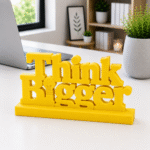 Think Bigger 3D Printed Desk Decor | Motivational Office Gift