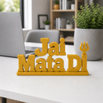 Jai Mata Di 3D Printed Desk Decor | Spiritual Gift & Idol