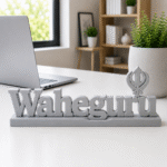 Waheguru 3D Printed Desk Decor | Sikh Spiritual Gift & Art