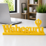 Waheguru 3D Printed Desk Decor | Sikh Spiritual Gift & Art