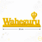 Waheguru 3D Printed Desk Decor | Sikh Spiritual Gift & Art