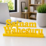 Satnam Waheguru 3D Printed Spiritual Desk Sign – Premium Devotional Gift for Home Office, Car Dashboard, Gurdwara Decor, Study Table, Reception Desk, and Personal Gifting - Image 9