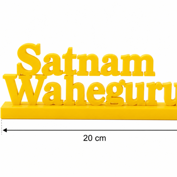 Satnam Waheguru 3D Printed Desk Decor | Sikh Spiritual Gift