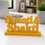 Shanti & Shakti 3D Printed Desk Decor | Spiritual Wellness Gift