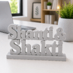 Shanti & Shakti 3D Printed Desk Decor | Spiritual Wellness Gift