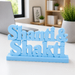 Shanti & Shakti 3D Printed Desk Decor | Spiritual Wellness Gift