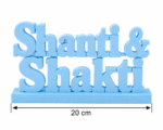 Shanti & Shakti 3D Printed Desk Decor | Spiritual Wellness Gift