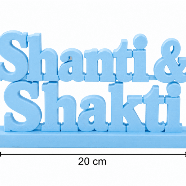 Shanti & Shakti 3D Printed Desk Decor | Spiritual Wellness Gift