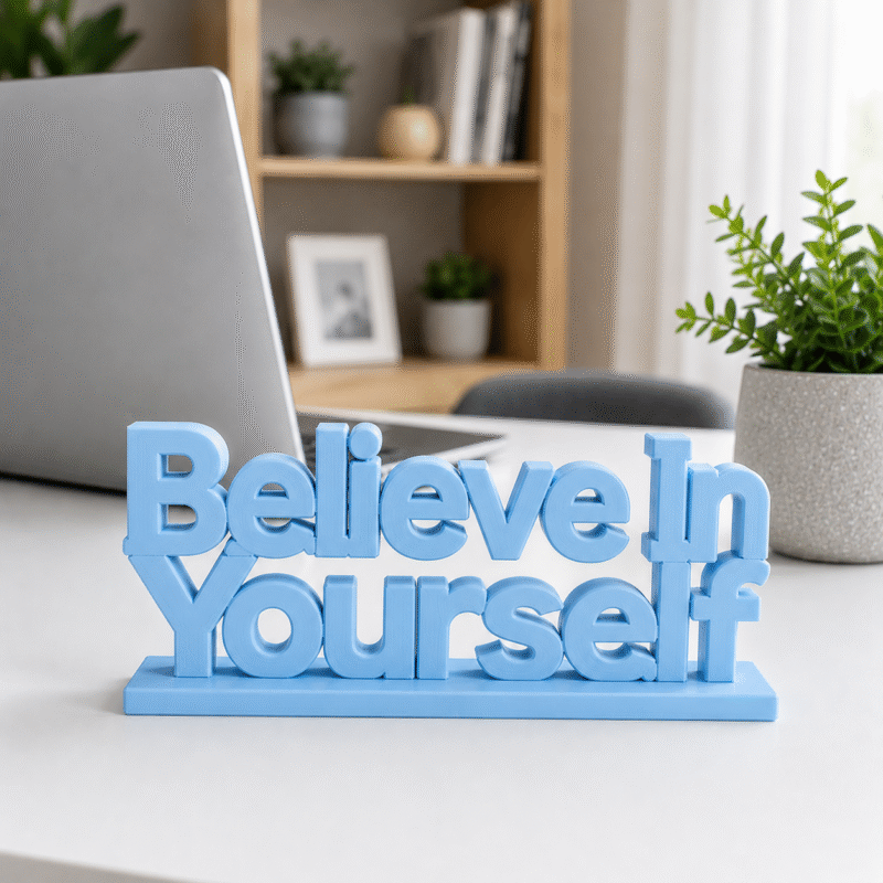 3D Printed Motivational Desk Sign - Unique Employee Appreciation Gift