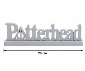 3D Printed Potterhead Desk Sign - Sky Blue Geeky Office Decor