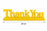 3D Printed Thank You Desk Sign - Pink Modern Appreciation Gift