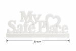 measuarement with arrows showing width is 20 cm background is white create the image