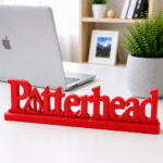 3D Printed Potterhead Desk Sign - Sky Blue Geeky Office Decor