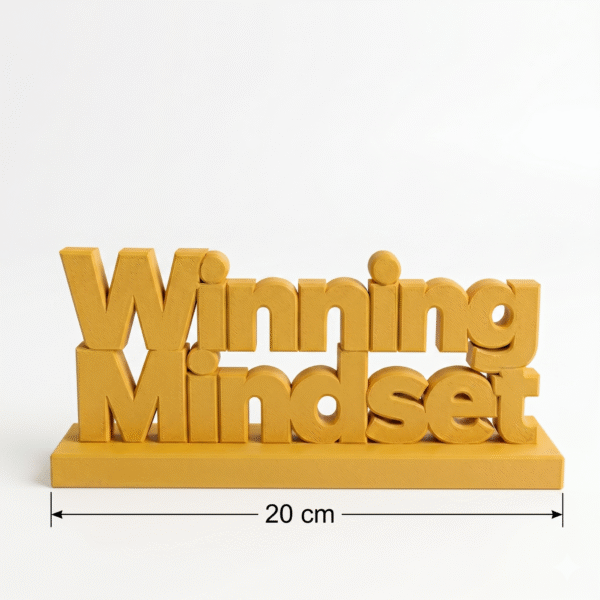 Winning Mindset 3D Printed Desk Sign | Ultimate Corporate & IT Gift