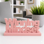 Winning Mindset 3D Printed Desk Sign | Ultimate Corporate & IT Gift
