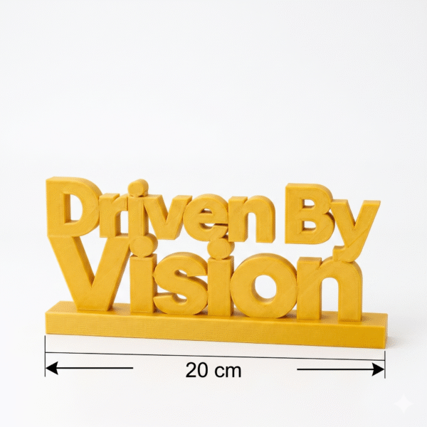 Lead With Purpose 3D Printed Desk Sign | Motivational Office Decor