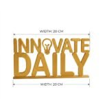 Innovate Daily 3D Printed Desk Sign for Office & Workspace Decor - Image 2