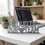 Proud Of Our Team 3D Printed Award Sign | Employee Appreciation Office Gift - Image 4