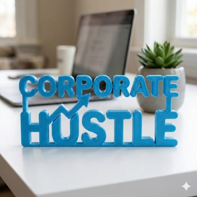 Corporate Hustle 3D Printed Corporate Desk Gift for Office & Employee Workspace - Image 6