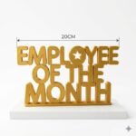 Employee Of The Month 3D Printed Desk Sign for Office Recognition Decor - Image 3