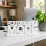 Performance Mode 3D Printed Desk Sign for Office & Corporate Workspace Decor - Image 8