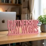 Success Together 3D Printed Desk Sign for Office & Team Workspace Decor - Image 4
